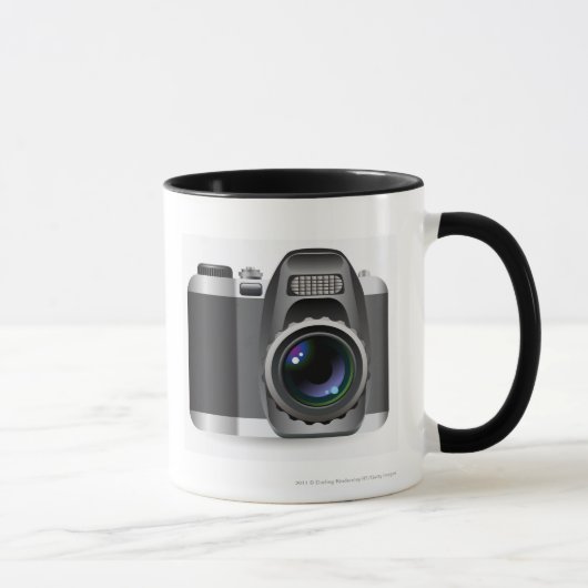 Digital-Illustration der Digitalkamera Tasse (Rechts)