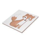 Digital-Illustration eines niedlichen Fox Fliese (Seite)