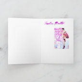 Digital-Illustration inspirierte "Mode-China - Karte (Innenseite)