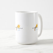Digital Illustration of Smiling Sun with Rainbow Kaffeetasse (VorderseiteRechts)