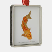 Digital-Illustration von Koi Karpfen Silbernes Ornament (Rechts)