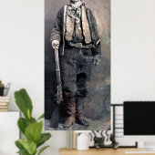Digital Impressionist BILLY the KID Poster (Heimbüro)