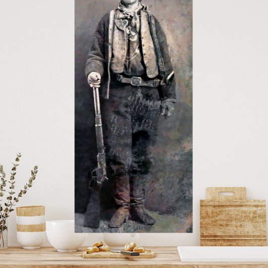 Digital Impressionist BILLY the KID Poster (Küche)