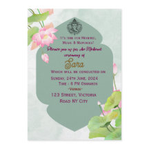 Digital Indian Wedding Mehendi Ceremony Invitation