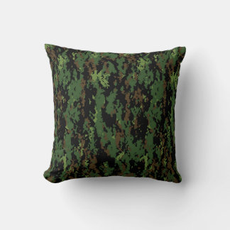 Digital Jungle Camouflage Muster Kissen