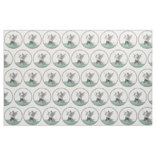 Digital-Kriegers-Zahl Kreis-Muster Stoff