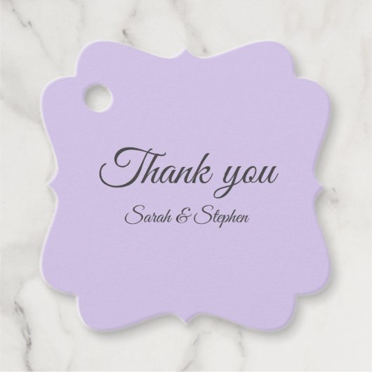 Digital Lavender Gunst Tags Geschenkanhänger (Vorderseite)