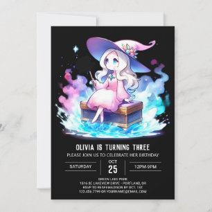 Digital Little Wizard Geburtstag Einladung