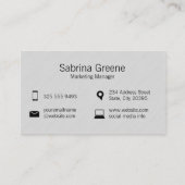 Digital-Logo des Computerbildschirms Visitenkarte (Rückseite)