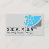 Digital-Logo des Computerbildschirms Visitenkarte (Vorderseite)