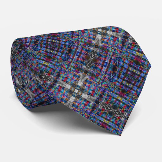 Digital Loom Micro Weave - Tiefes Indigo-Spektrum Krawatte (Gerollt)