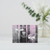 Digital-Mädchen Visitenkarte (Stehend Vorderseite)