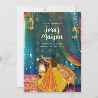 Digital Maiyan lädt als Pithi-Einladungen ein Einladung