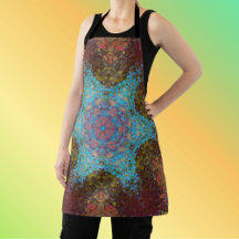 Digital Mandala Blue Red und Green