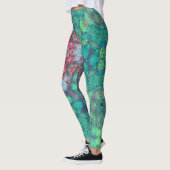 Digital Mandala Red Green und Blue Leggings (Links)