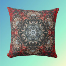 Digital Mandala Red und White