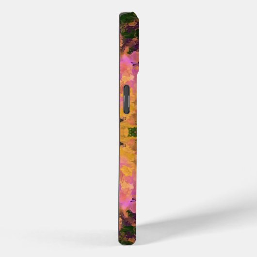 Digital Mandala Rosa Gelb und Grün Case-Mate iPhone Hülle (Rückseite / Rechts)