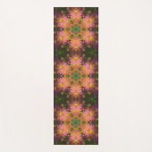 Digital Mandala Rosa Gelb und Grün Yogamatte (Vorderseite)