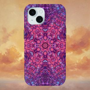 Digital Mandala Rosa Lila und blau Case-Mate iPhone Hülle