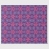 Digital Mandala Rosa Lila und blau Geschenkpapier (Flach)