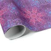Digital Mandala Rosa Lila und blau Geschenkpapier (Rolleneckpunkt)