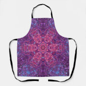 Digital Mandala Rosa Lila und blau Schürze (Vorderseite)