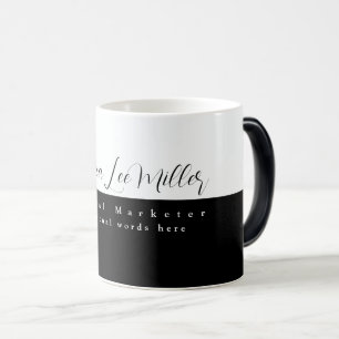 Digital Marketer Name Job Schwarz 2-Ton Verwandlungstasse