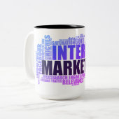 Digital-Marketing Zweifarbige Tasse (Vorderseite Links)