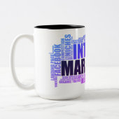 Digital-Marketing Zweifarbige Tasse (Links)