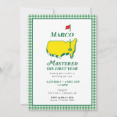 Digital Masters First Birthday Invitations, Golf  Einladung (Vorderseite)