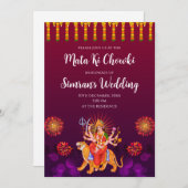Digital Mata ki Chowki laden & Maa Sherawali Einladung (Vorne/Hinten)