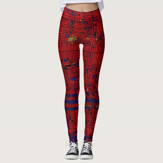 "Digital Matrix Fusion Leggings" Leggings (Vorderseite)