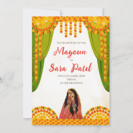Digital Mayoun Einladung & Digital Haldi lädt ein