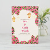 Digital Mehendi Einladung & Digital Mehndi einlade (Stehend Vorderseite)