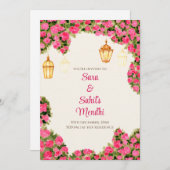 Digital Mehendi Einladung & Digital Mehndi einlade (Vorne/Hinten)