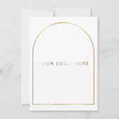 DIGITAL MENÜ für das Logo des Golden Arch Event Einladung (Rückseite)