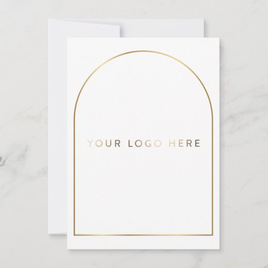 DIGITAL MENÜ für das Logo des Golden Arch Event Einladung (Rückseite)