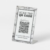 Digital-Menü mit QR-Code Sockelschild (Vorderseite)