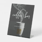 Digital-Menü mit QR-Code Sockelschild (Vorderseite)