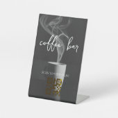 Digital-Menü mit QR-Code Sockelschild (Vorderseite)