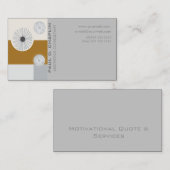 Digital-minimales geometrisches mit Blumenmodernes Visitenkarte (Vorne/Hinten)