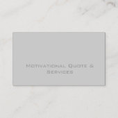 Digital-minimales geometrisches mit Blumenmodernes Visitenkarte (Rückseite)