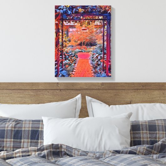 Digital Mixed Media Stretched Canvas Print Leinwanddruck (Insitu (Schlafzimmer))