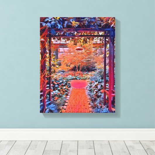 Digital Mixed Media Stretched Canvas Print Leinwanddruck (Insitu (Holzboden))