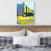 Digital Mixed Media Stretched Canvas Print Leinwanddruck (Insitu (Schlafzimmer))