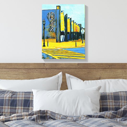 Digital Mixed Media Stretched Canvas Print Leinwanddruck (Insitu (Schlafzimmer))