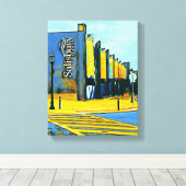 Digital Mixed Media Stretched Canvas Print Leinwanddruck (Insitu (Holzboden))