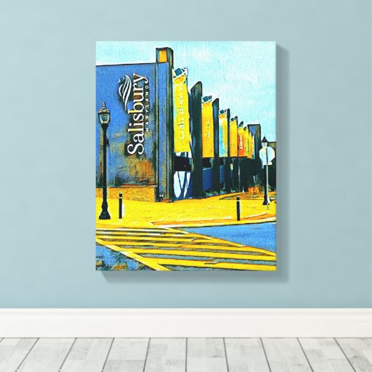 Digital Mixed Media Stretched Canvas Print Leinwanddruck (Insitu (Holzboden))