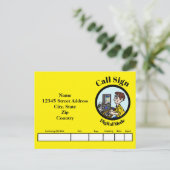 Digital Mode Ham Radio QSL Karte (Stehend Vorderseite)