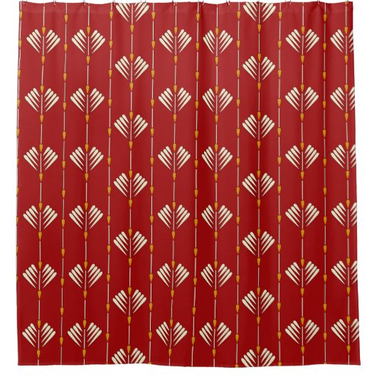 Digital Mughal: Textile Pflanze Artwork. Duschvorhang (Vorderseite)